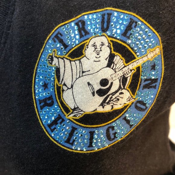 True Religion Crystal Logo Tee Shirt - Picture 3 of 10